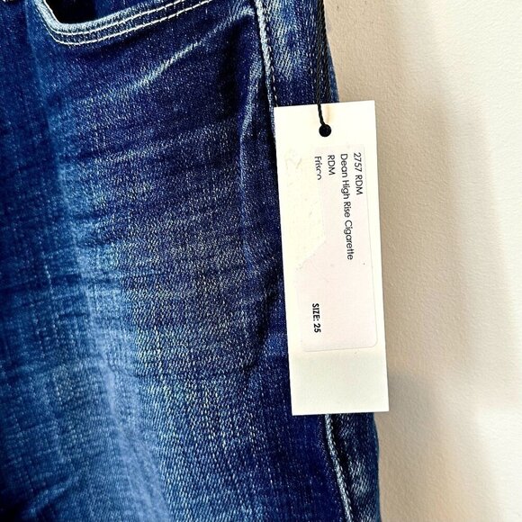 NWT L'AGENCE Dean High Rise Cigarette Straight Jean in Frisco - Size 25 - Picture 6 of 7